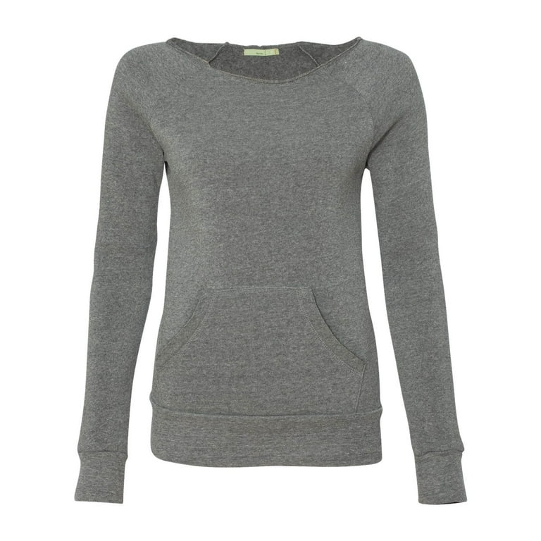 Alternative Apparel Ladies Maniac Eco Fleece Sweatshirt with Pocket 9582 S-2XL 